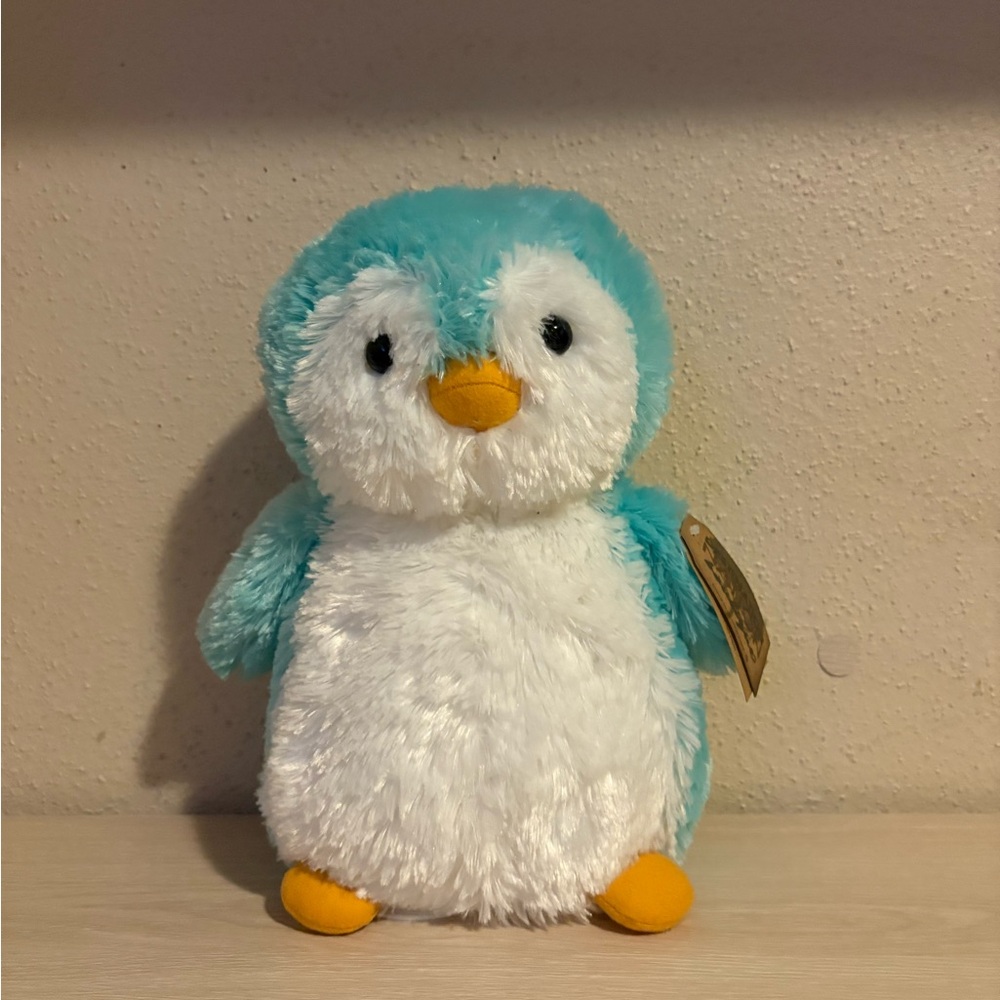 Plush Penguin Bird Toy - Blue and White
